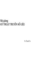 BÀI GIẢNG KỸ THUẬT TRUYỀN SỐ LIỆU
