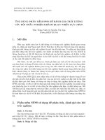 Luận văn ứng dụng phần mềm để đánh giá chất lượng câu hỏi khách quan nhiều lựa chọn
