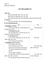 Giáo án tự nhiên và xã hội 1 