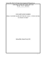 Làm thế nào để giúp cho trẻ mẫu giáo 4 – 5 tuổi cảm thụ tác phẩm văn học 