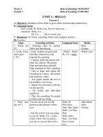 LESSON PLAN ENGLISH 3