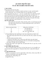 an toàn truyền máu và xử trí tai biến truyền máu