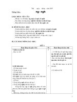 Giáo án học vần lớp 1 