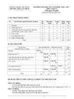 Đề thi HK I môn toán 6,7,8 Năm 2016