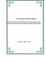 Một số giải pháp nâng cao hiệu quả giáo dục kỹ  năng sống thông qua môn GDCD trong nhà trường THPT 