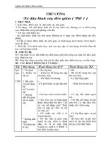 Giáo án thủ công lớp 1