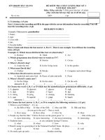 DE THI HK I TIENG ANH 7 (2016 2017) SGD BAC GIANG