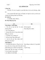 Giáo án lớp 1 tuần 7 ngày dạy 