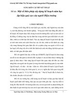 Một số biên pháp xây dựng kế hoạch năm học đạt hiệu quả cao của người hiệu trưởng 