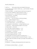 2a  ngân hàng câu hỏi tiếng anh (trắc nghiêm)