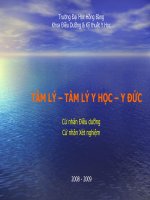 TÂM LÝ – TÂM LÝ Y HỌC – Y ĐỨC