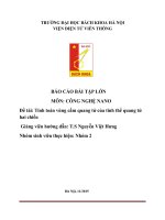 Tính toán vùng cấm quang tử của tinh thể quang tử hai chiều 