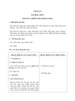 Giáo án: Chú sẻ và bông hoa bằng lăng