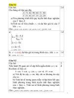 Bài tập xác suất thống kê và lời giải 5