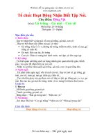 Giáo án mầm non đề tài gà trống, gà mái và con vịt 