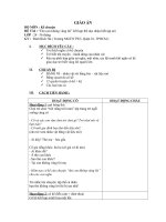 Giáo án mầm non kể chuyện thỏ con không vâng lời 