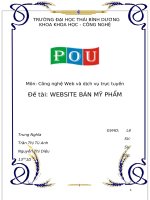 báo cáo website bán hàng php