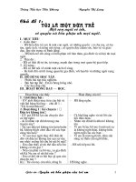 giáo án quyền và bổn phận của trẻ em lớp 1