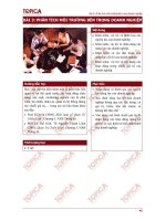 Bài 3: Phân tích môi trường bên trong doanh nghiệp