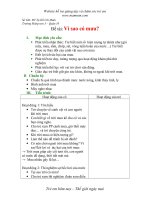 Giáo án mầm non đề tài vì sao có mưa 