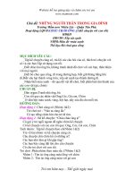 Giáo án mầm non chủ đề những người thân trong gia đình 