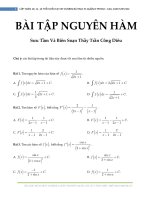 109 bài toán trắc nghiệm nguyên hàm   Trần Công Diêu