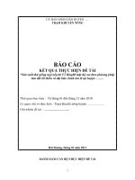 BC kết quả thực hiện đề tài