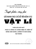 Tuyệt phẩm công phá giải nhanh chủ đề vật lí (t3)  chu văn biên