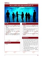 Bài 6: Chiến lược kinh doanh quốc tế