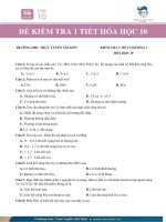 Hóa 10 file đề kiểm tra 1 tiết chương 3