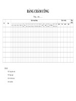 Bang cham cong