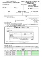 ĐỀ KIỂM TRA CẤP CHỨNG CHỈ QUỐC GIA TIN HỌC ỨNG DỤNG:  B