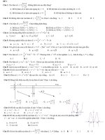 2 đề kiểm tra HKI toán 12 có đáp án 