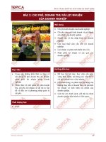 Bài 2: Chi phí, doanh thu và lợi nhuận của Doanh nghiệp