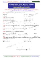 ĐỀ THI THỬ MÔN TOÁN MOON (ĐVH) SỐ 1 NĂM 2017