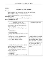 Giáo án hoạt động ngoài giờ trên lớp khối 1