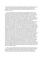 German Alliance Policy After the War