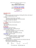 Giáo án mầm non đề tài những đôi guốc vui nhộn 