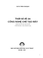 Giao Trình Thiết kế đồ án công nghệ chế tạo máy