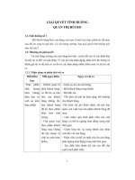 giải quyết bài tập tình huống quản trị rủi ro 