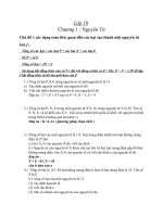 các dạng bài tập về chương nguyên tử hóa 10 ( có đáp án )