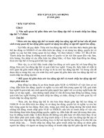 bài tập luật lao động có lời giải