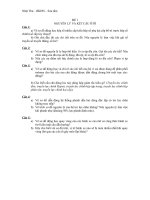 ĐỀ THI THAM KHẢO VÀ ĐÁP ÁN MÔN NGUYÊN LÝ VÀ KẾT CẤU Ô TÔ