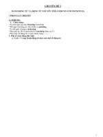 CHUYÊN ĐỀ NGỮ PHÁP TIẾNG ANH: DANH ĐỘNG TỪ VÀ ĐỘNG TỪ NGUYÊN THỂ