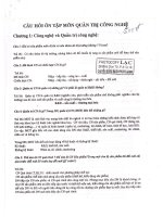 Câu hỏi ôn tập môn quản trị công nghệ có đáp án 