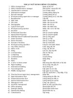 THUẬT NGỮ HÀNH CHÍNH VĂN PHÒNG