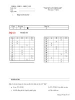 Đáp án đề thi nguyên lý thống kê 