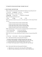 CÂU hỏi ôn tập THI CHUYÊN HIỆU năm học 2014 2015 có đáp án 