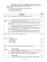 De thi cuoi ky Nguyen ly cat kim loai 09CDCK