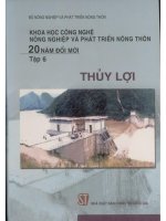 KHCN nông nghiệp và PTNT 20 năm đổi mới tập 6 thủy lợi (NXB chính trị 2005)   bùi bá bổng, 383 trang